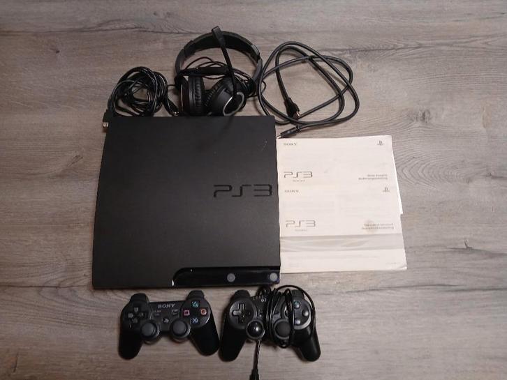 PlayStation 3, Spelcomputers en Games, Spelcomputers | Sony PlayStation 3, Zo goed als nieuw, Slim, Met 1 controller, Met games