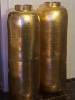 Twee gouden vazen, Ophalen of Verzenden, Overige kleuren, Overige materialen, Minder dan 50 cm