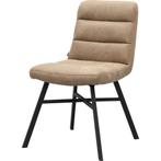 Eetkamerstoel Bowie, 3 kleuren Microvezel, Overige kleuren, Nieuw, Ophalen of Verzenden, Stof