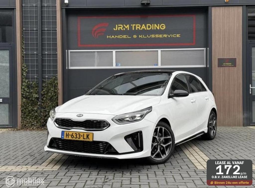 Kia Ceed 1.0 T-GDi GT-Line Pano/Leder-Alcantara/Carplay/NAP, Voorwielaandrijving, Gebruikt, Euro 6, Wit