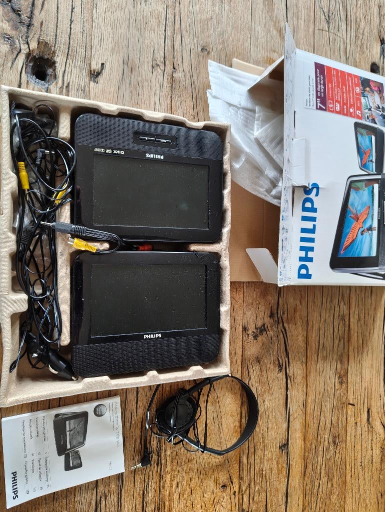 Dvd speler voor in de auto, of bijvoorbeeld camping, Ophalen, Zo goed als nieuw, Dvd-speler, Philips