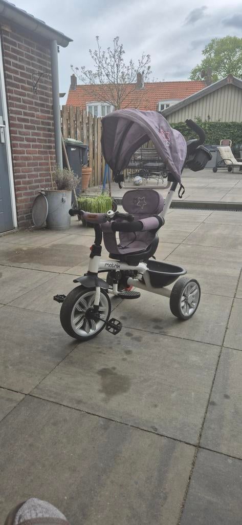 Matrix driewieler met duwstang en verstelbare zitting, Ophalen