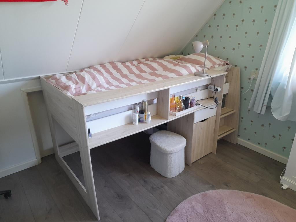 Halfhoogslaper Tempo Leen Bakker 90x200, Ophalen, Gebruikt, 90 cm, Eenpersoons