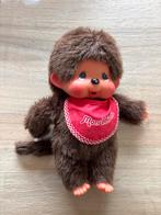 Vintage Monchichi knuffel met slabbertje, Ophalen of Verzenden, Gebruikt, Overige typen