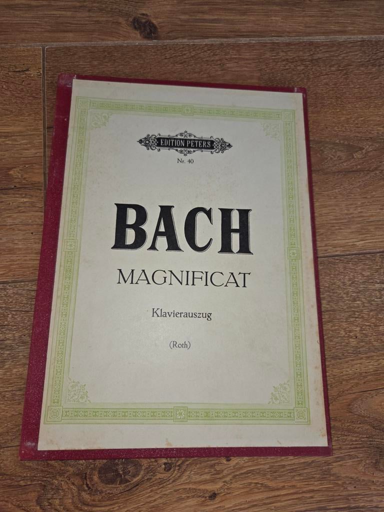Bach Magnificat Klavierauszug piano, Gebruikt, Klassiek, Ophalen of Verzenden, Artiest of Componist