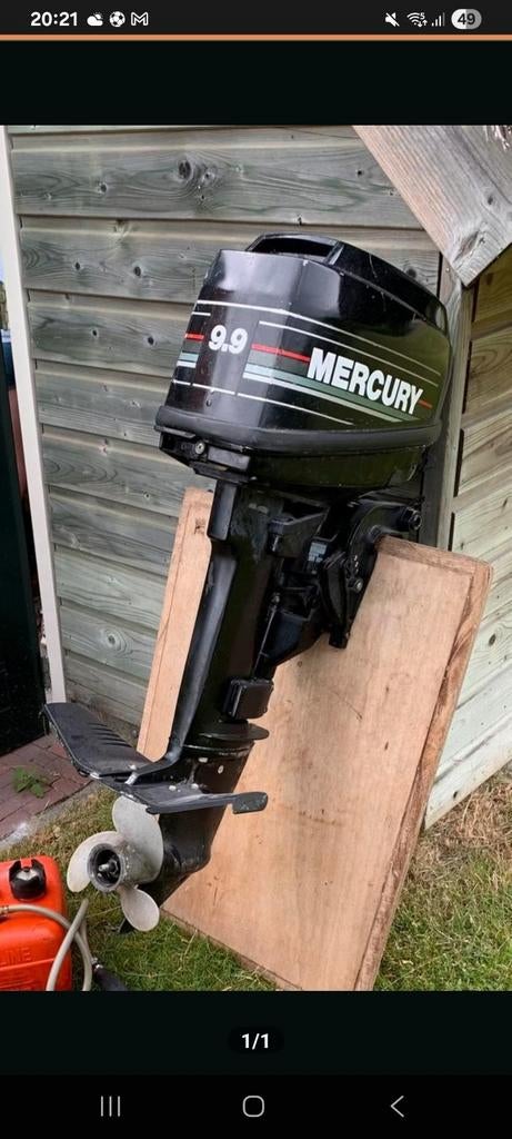 Goedlopende mercury 9.9 2takt uit 1996, Watersport en Boten, Ophalen