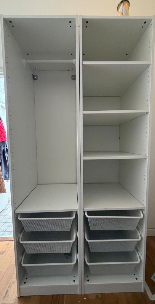 Kledingkast, Ophalen, Gebruikt, 100 tot 150 cm, Met plank(en)