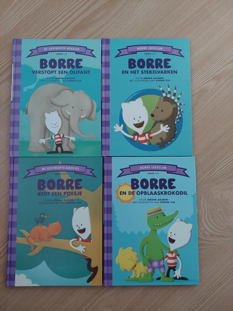 4 Borre boekjes, Boeken, Ophalen of Verzenden, Zo goed als nieuw, Fictie algemeen, 4 jaar