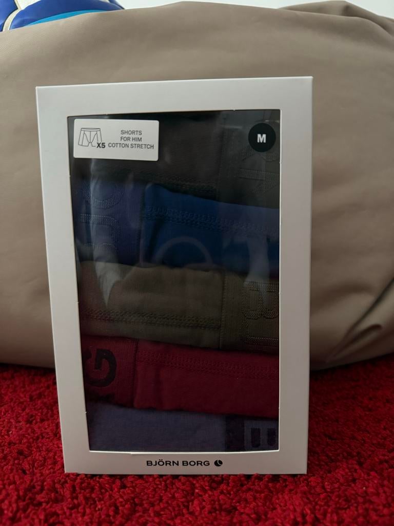 Bjorn Borg Boxers 5-pack Maat M - Gloednieuw, Kleding | Heren, Ondergoed, Ophalen of Verzenden, Boxer