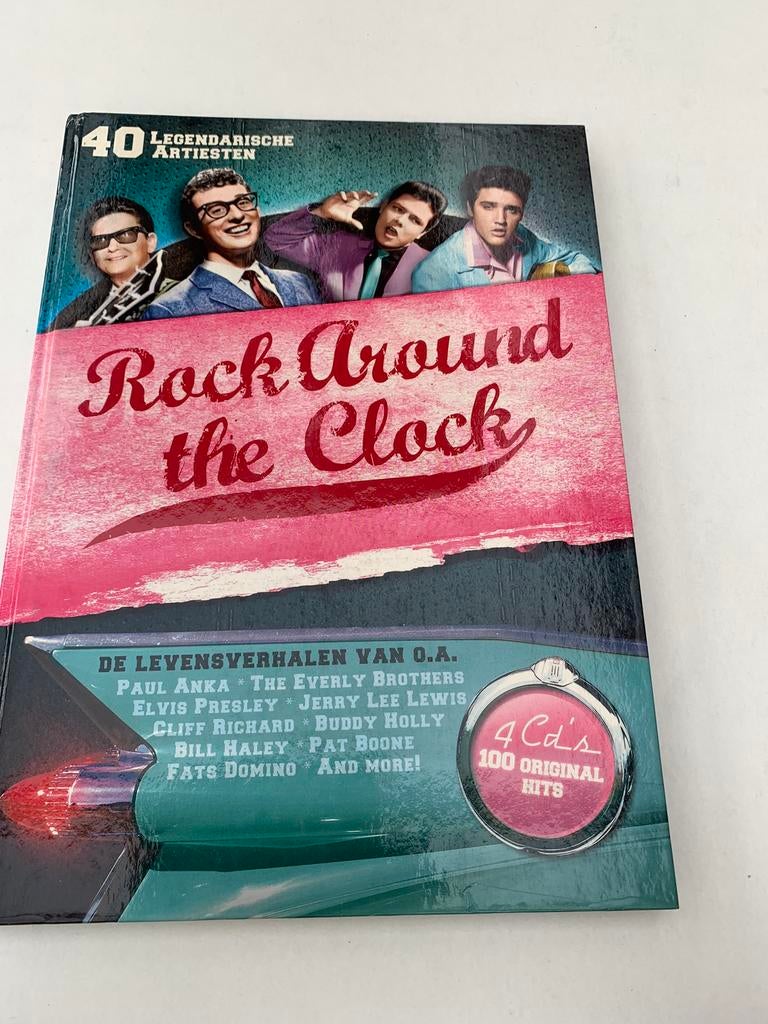 Boek met 4 cd’s Rock around the clock, Ophalen of Verzenden, Zo goed als nieuw, Poprock