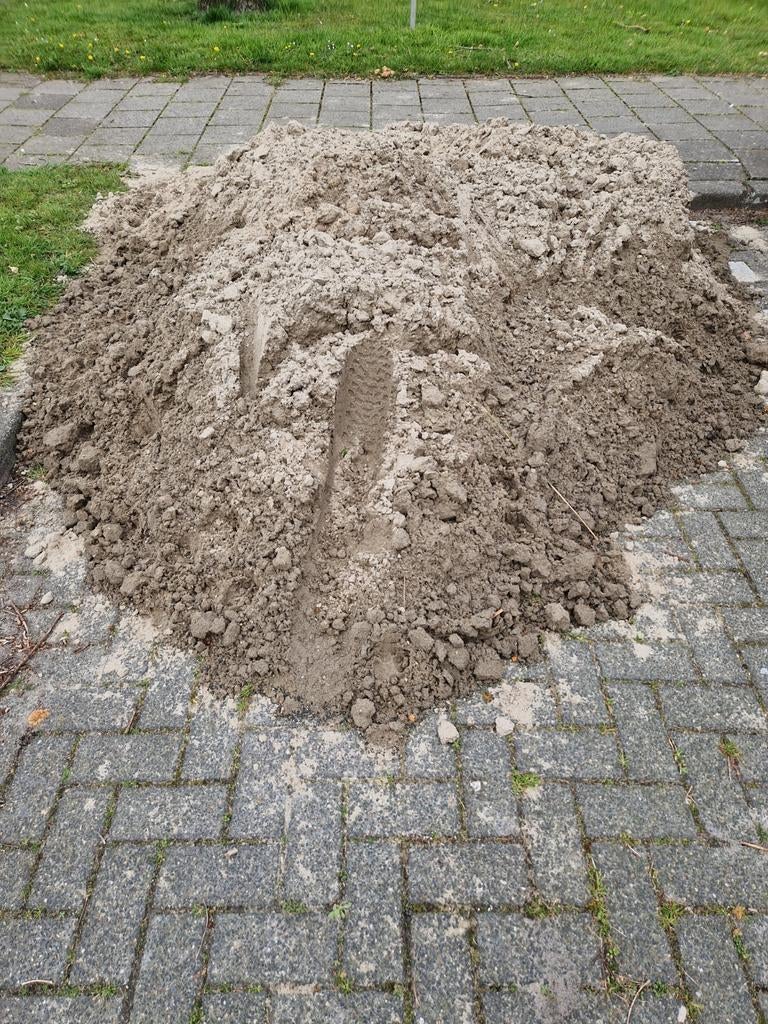 Gratis Geel zand / ophoogzand, Tuin en Terras, Zand, Ophalen of Verzenden