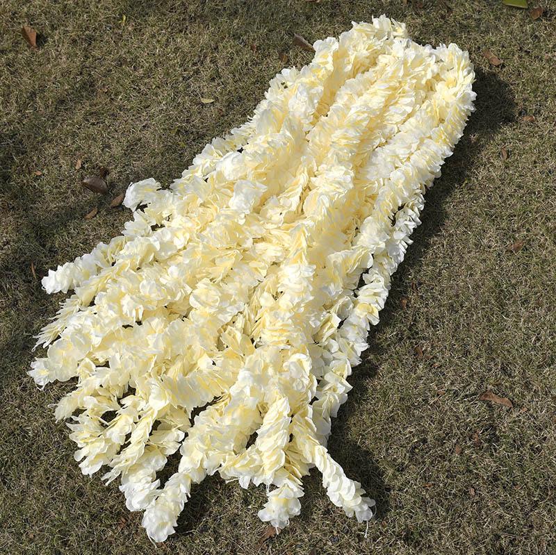 10x Gele Orchidee Kunst Slinger / Kunstplant Nep Plant, Verzenden, Nieuw, Kunstbloem