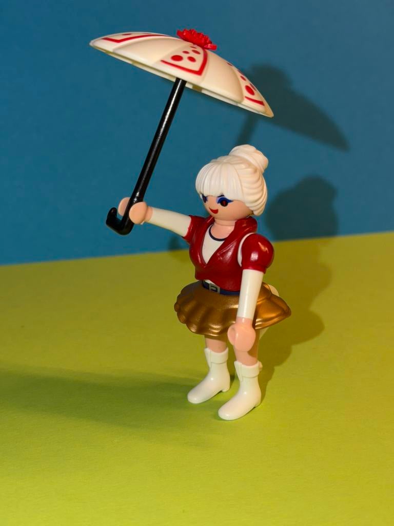 Mrt 422: playmobil figures serie 24 kattemeisje met paraplu, Kinderen en Baby's, Speelgoed | Playmobil, Ophalen of Verzenden, Nieuw