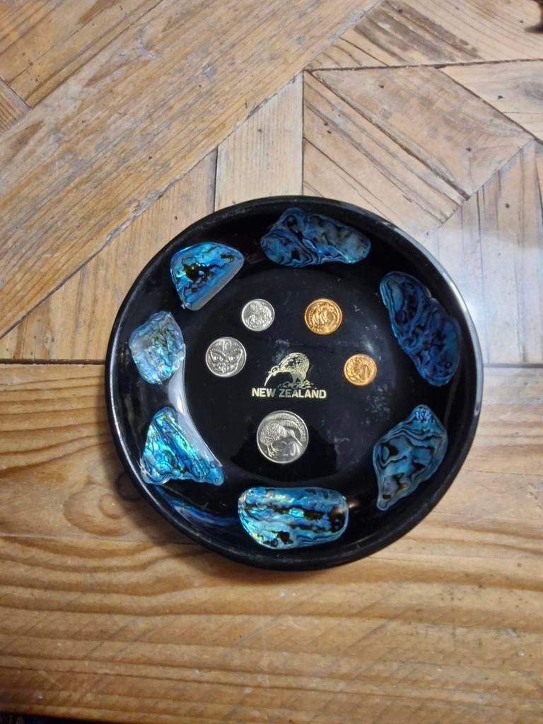 Vintage KiaOra Paua Shell schaaltje uit New Zeeland., Ophalen of Verzenden