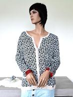 GOLLEHAUG Zwart/Wit Vest Kubistisch en Pockets XL-XXL, Kleding | Dames, Wit, Gollehaug, Maat 46/48 (XL) of groter, Ophalen of Verzenden