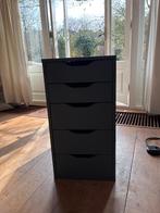 Alex ladekastje IKEA grijsblauw, Huis en Inrichting, Kasten | Ladekasten, Ophalen, Minder dan 50 cm, Gebruikt, 5 laden of meer