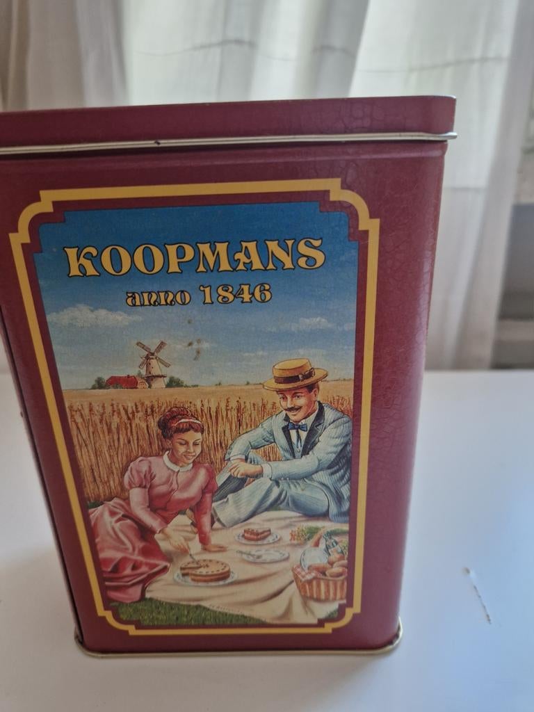 Koopmans,blik, Ophalen of Verzenden, Zo goed als nieuw, Verpakking