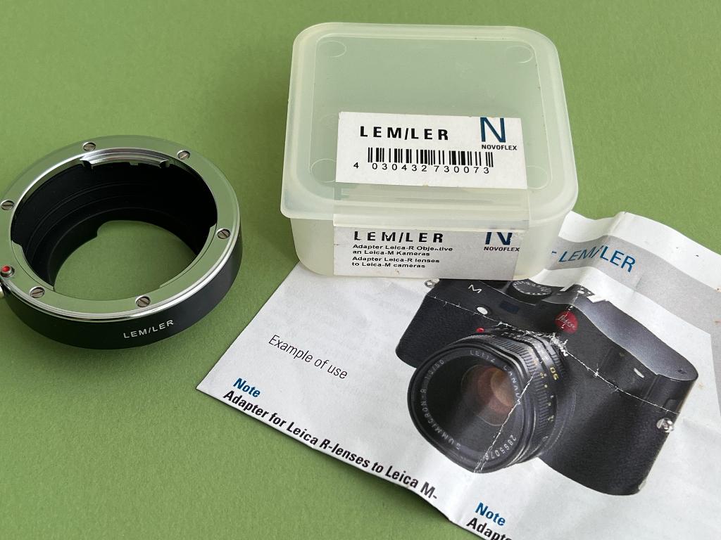 Novoflex LEM/LER Leica-R Lens naar Leica- M camera adapter, Ophalen of Verzenden, Zo goed als nieuw, Toebehoren