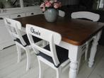 mooi landelijke tafel met 4 stoelen chair voor kleine ruimte, Huis en Inrichting, Tafels | Eettafels, Ophalen, 100 tot 150 cm