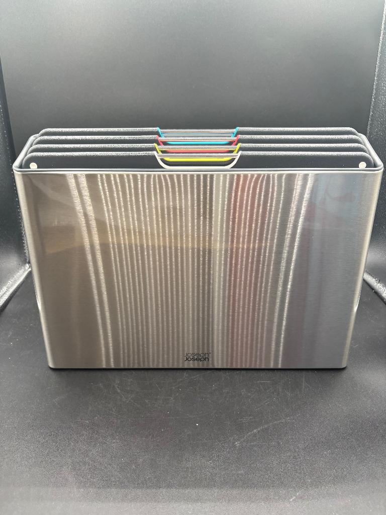 Joseph Joseph - Folio 4 Snijplanken in Stalen Houder, Verzenden, Snij-/serveerplank, Nieuw, Overige merken