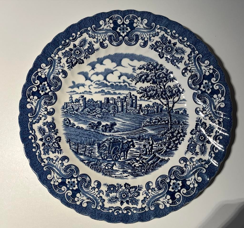 Bord Olde Country Castles Britisch Anchor pottery ironstone, Antiek en Kunst, Antiek | Servies los, Ophalen of Verzenden