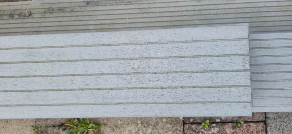 Nieuwe WPC Vlonderplanken Antraciet/Lichtgrijs, Tuin en Terras, Terrasdelen en Vlonders, Ophalen of Verzenden, Nieuw, Composiet