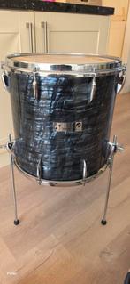 Sonor Teardrop Floortom - Vintage Zwart Pareleffect, Ophalen, Gebruikt, Sonor