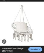 Hangstoel Knoet - beige - ø80x100 cm, Huis en Inrichting, Stoelen, Gebruikt, Overige kleuren, Bohemian, Ophalen of Verzenden