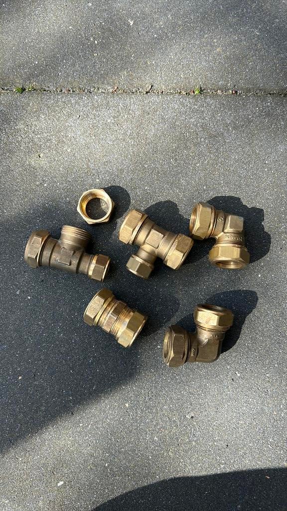 Knelkoppelingen 22mm, Overige materialen, Overige typen, Zo goed als nieuw, Minder dan 2 meter