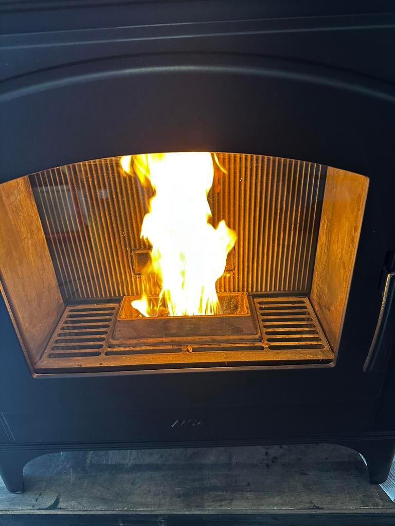 Pelletkachel van het topmerk MCZ, Huis en Inrichting, Kachels, Zo goed als nieuw, Pelletkachel, Overige brandstoffen, Ophalen