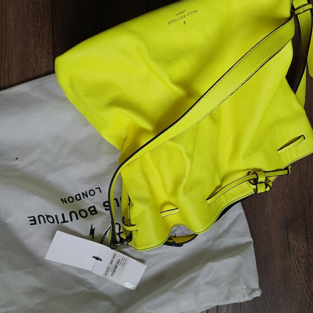 Paul's Boutique Neon Gele Tas met Stofzak, Sieraden, Tassen en Uiterlijk, Tassen | Damestassen, Ophalen of Verzenden