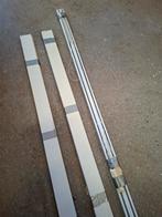 Witte verticale lamellen met rails, Ophalen, 200 cm of meer