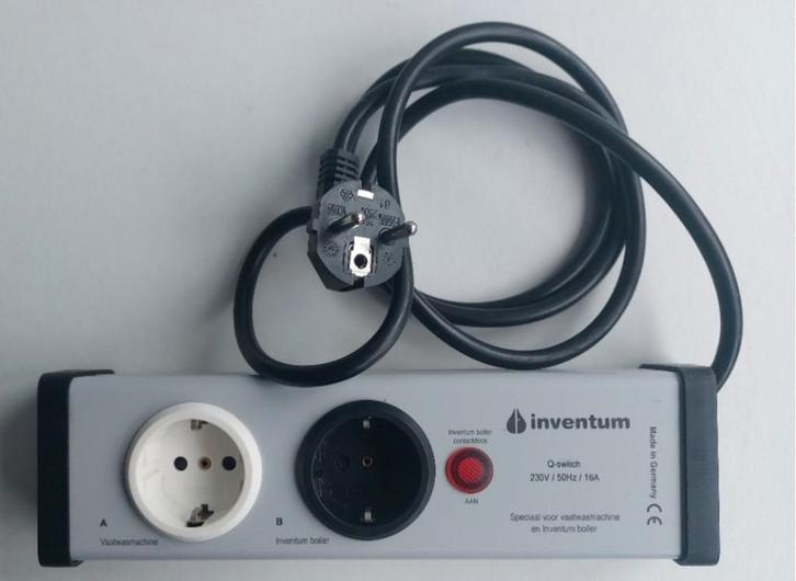 Inventum Energieverdeler voor wasmachine en wasdroger, Witgoed en Apparatuur, Onderdelen en Toebehoren, Zo goed als nieuw, Ophalen of Verzenden