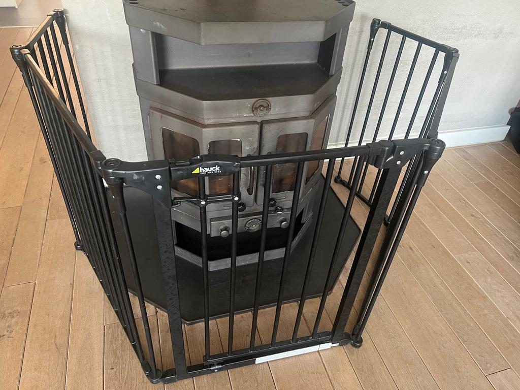 Haardhek / Fireplace Guard van Hauck incl de doos, Huis en Inrichting, Haarden, Ophalen, Gebruikt, Vrijstaande haard, Overige soorten