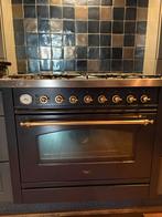 Boretti gasfornuis met 6 pitten en oven 90 cm breed, Ophalen, Gebruikt, Hete lucht, 60 cm of meer