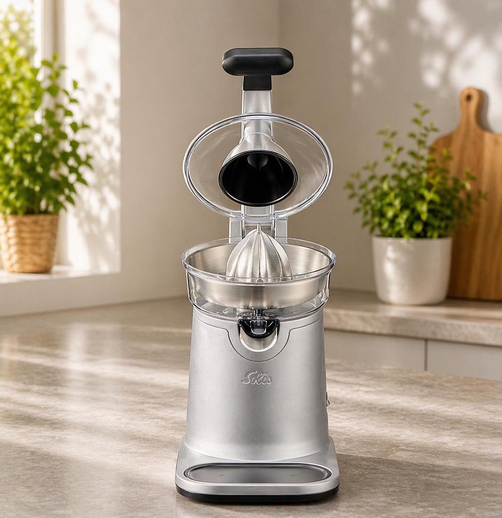 NIEUW Solis Citrus press station Citruspers/sinaasappelpers, Ophalen of Verzenden, Zo goed als nieuw, Citruspers