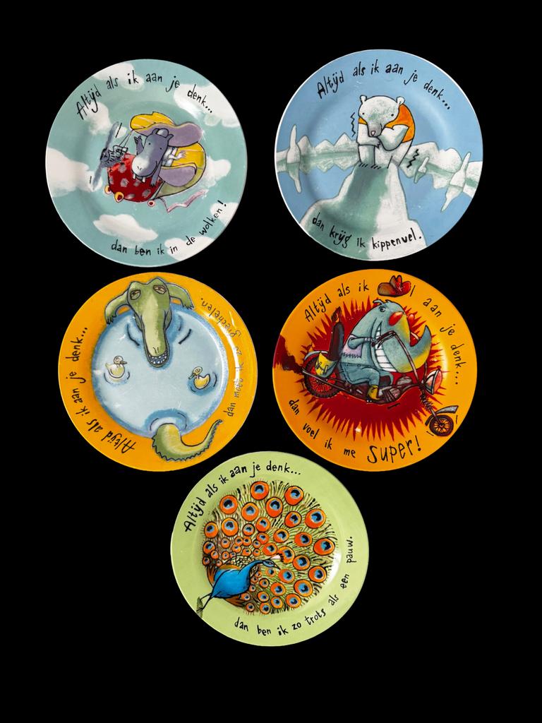 Bordjes Douwe Egberts altijd als ik aan je denk, Ophalen of Verzenden, Overige stijlen, Bord(en)