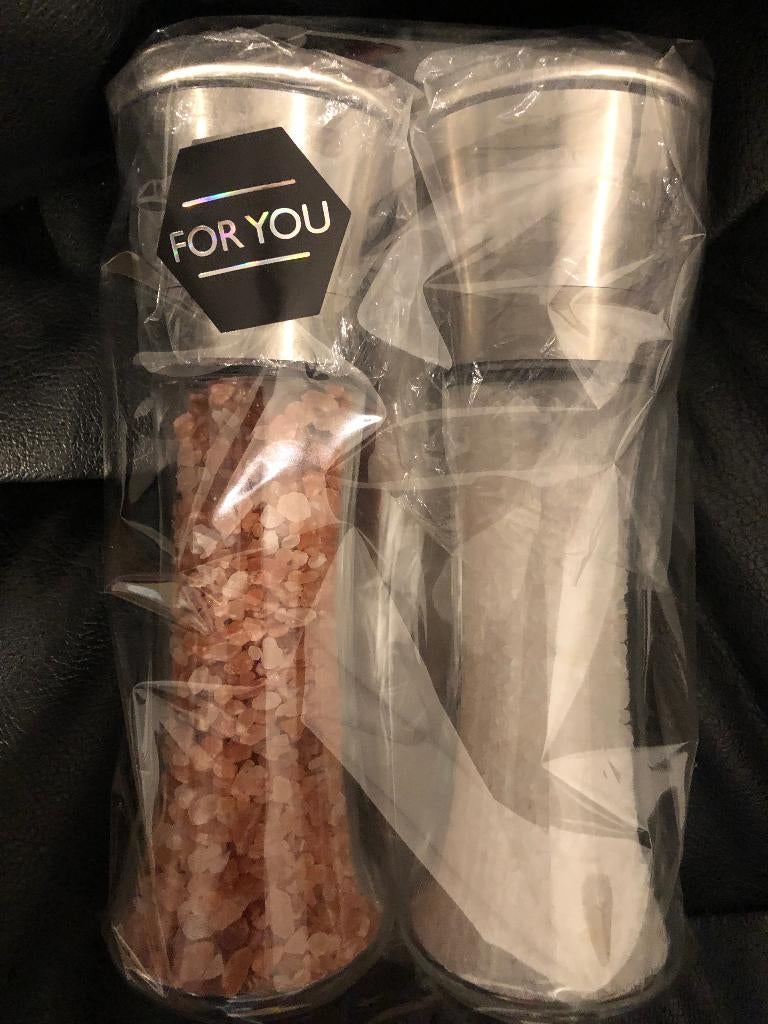 Luxe set RVS pepermolens Nieuw! Zout en peper molen, Overige typen, Ophalen of Verzenden, Nieuw