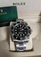 Rolex Submariner 41mm Date Zwart, Staal, Polshorloge, Nieuw, Ophalen of Verzenden