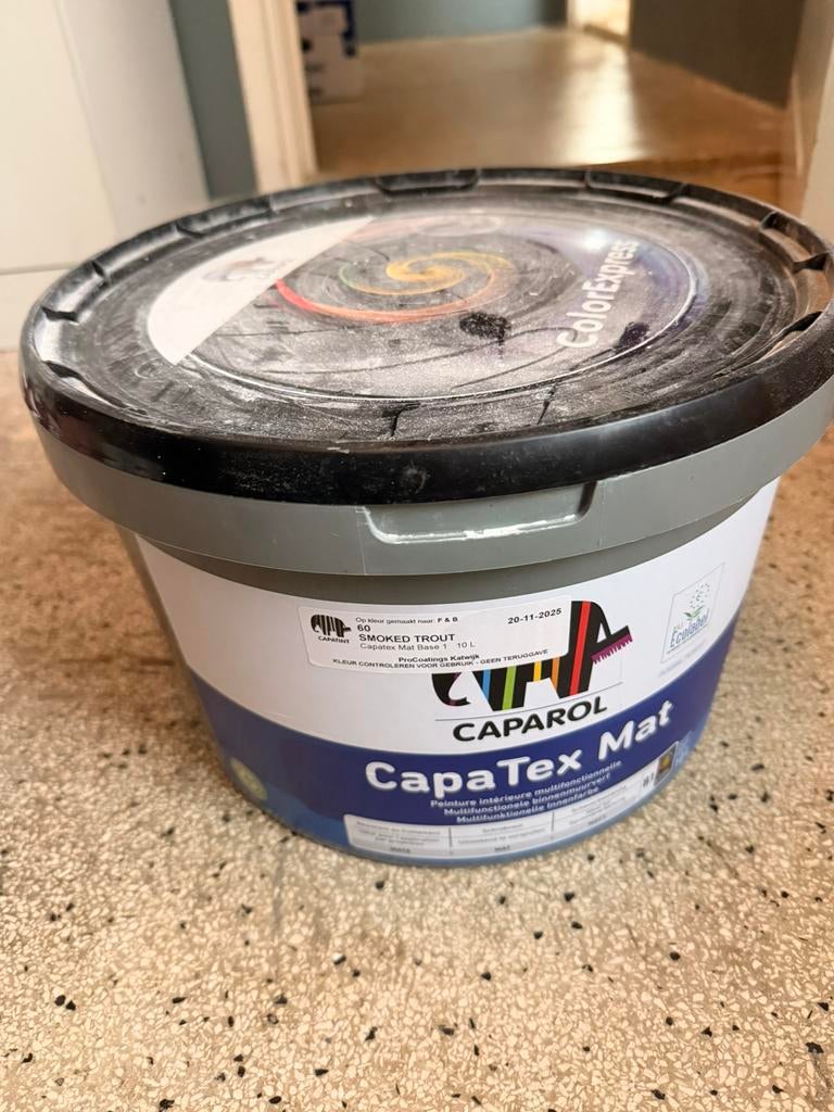 Muurverf latex 10 L Smoked Trouw (F&B), Ophalen, Nieuw, Verf, 10 tot 15 liter