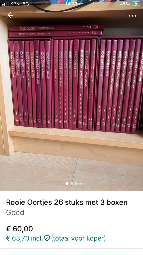 Rooie oortjes Lecturama, Meerdere stripboeken, Ophalen, Gelezen