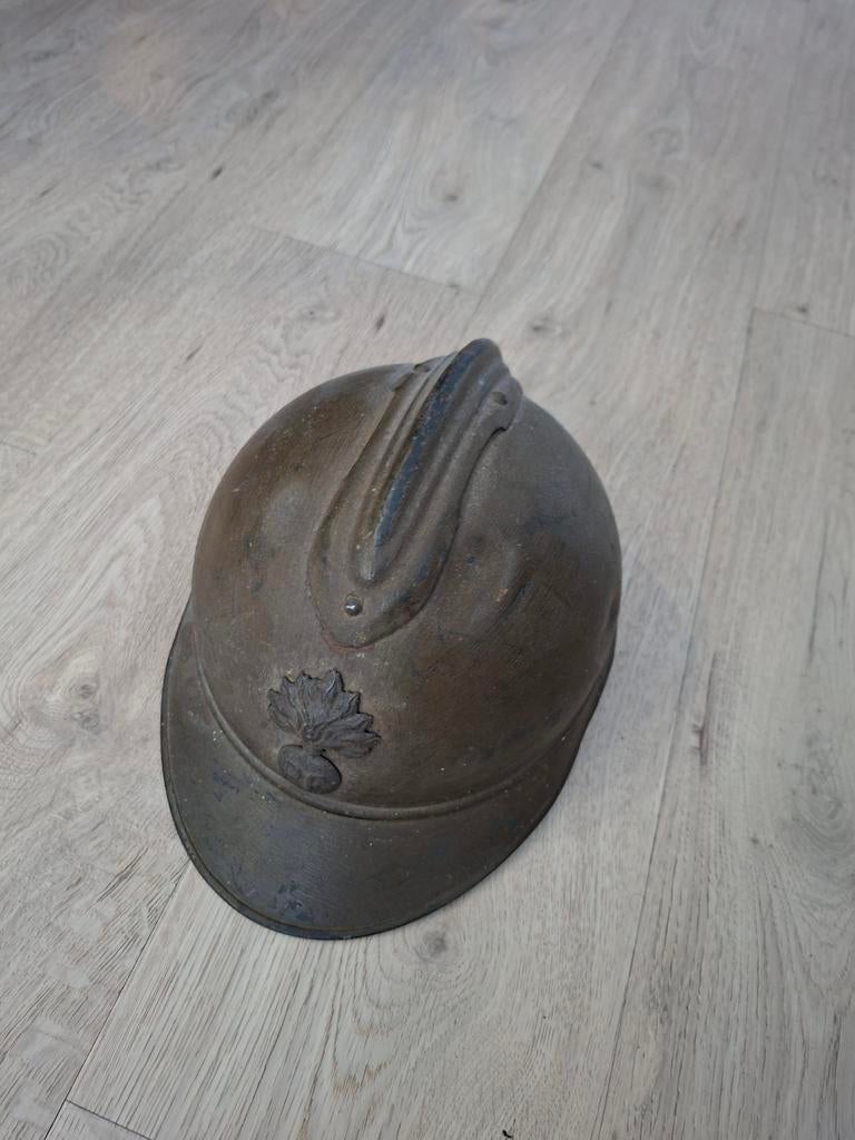 Franse Adriaan helm, ww1 of ww2., Verzamelen, Ophalen of Verzenden, Landmacht, Overige gebieden, Helm of Baret