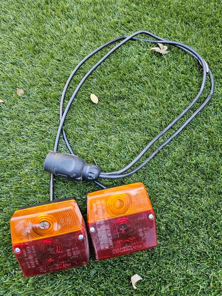 Achterlichten aanhanger met kabel en stekker, Ophalen of Verzenden, Gebruikt