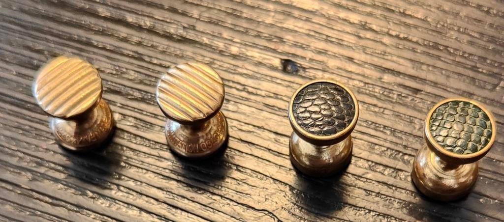 Vintage antieke Manchetknopen Set van 4 stuks, Sieraden, Tassen en Uiterlijk, Manchetknopen, Gebruikt, Overige materialen, Verzilverd