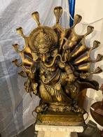 Bronzen Ganesha beeld met cobra's 90 cm hoog 70 kg, Antiek en Kunst, Kunst | Beelden en Houtsnijwerken, Ophalen of Verzenden