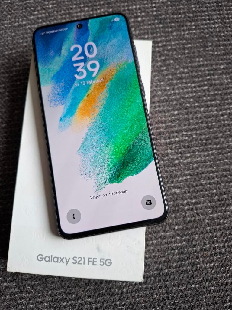 Samsung Galaxy S21 FE 5G, Zwart, Ophalen of Verzenden, Zo goed als nieuw, Zonder simlock