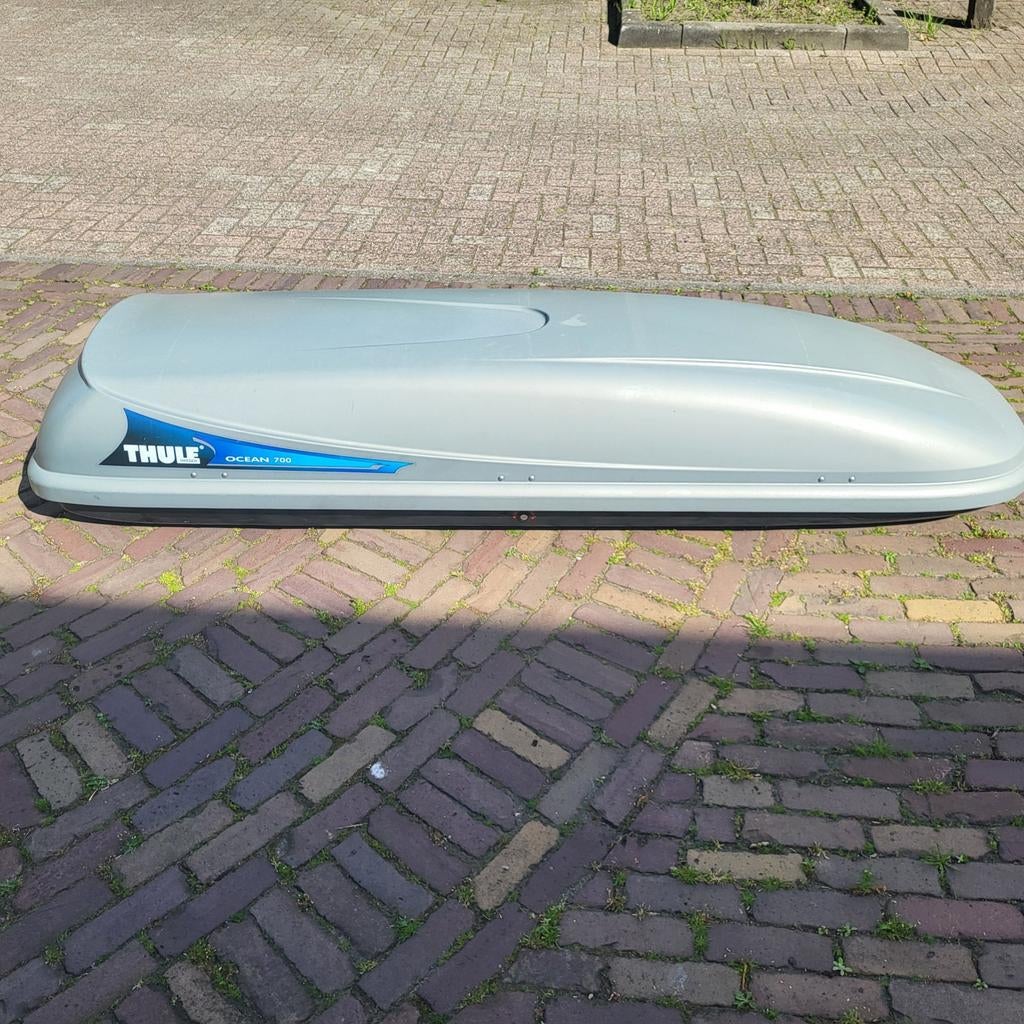 Thule Ocean 700 dakkoffer met Montblanc dakdragers, Auto diversen, Dakkoffers, Ophalen