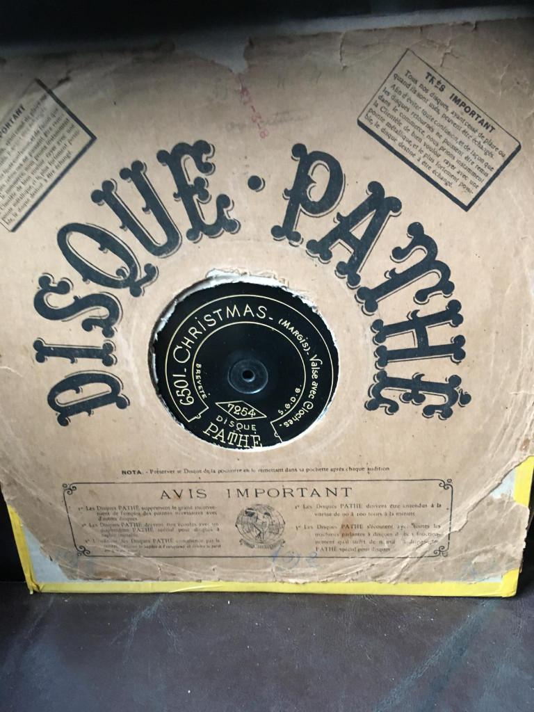 Disque pathe 90 toeren grammofoonplaat, Ophalen, Gebruikt, Originele persing, Voor 1960