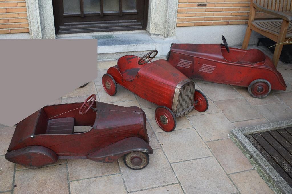 verzameling 3 trapauto, Verzamelen, Ophalen, Gebruikt, Reclamebord