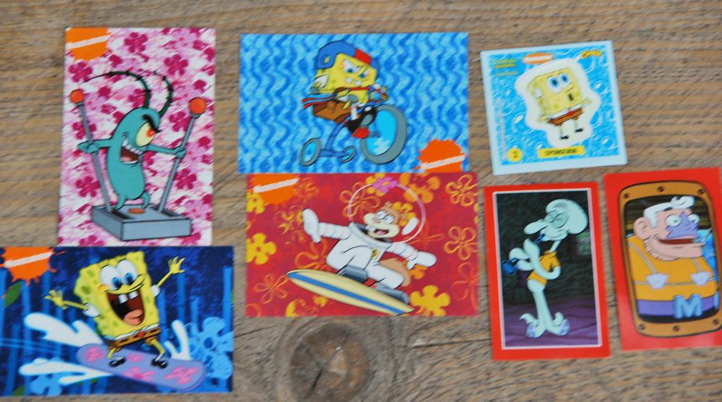 7 Spongbob stickers, Verzamelen, Ophalen of Verzenden, Nieuw, Film, Tv of Omroep